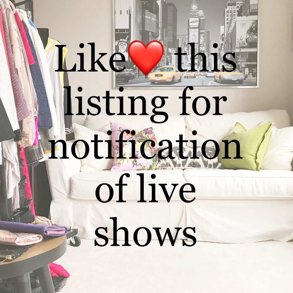 ❤️Like this listing to be notified of Live Shows!